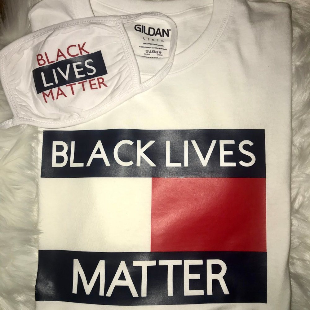 BLACK LIVES MATTER TSHIRT WHITE SZ L